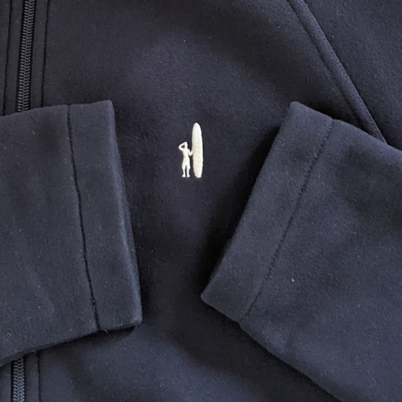 LN Johnnie-O Navy Crew Neck Sweatshirt Jacket XL - Picture 4 of 8